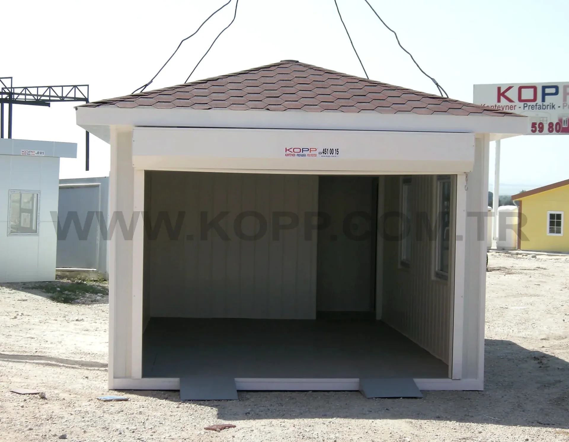 Modüler araç garajı görünümü 2